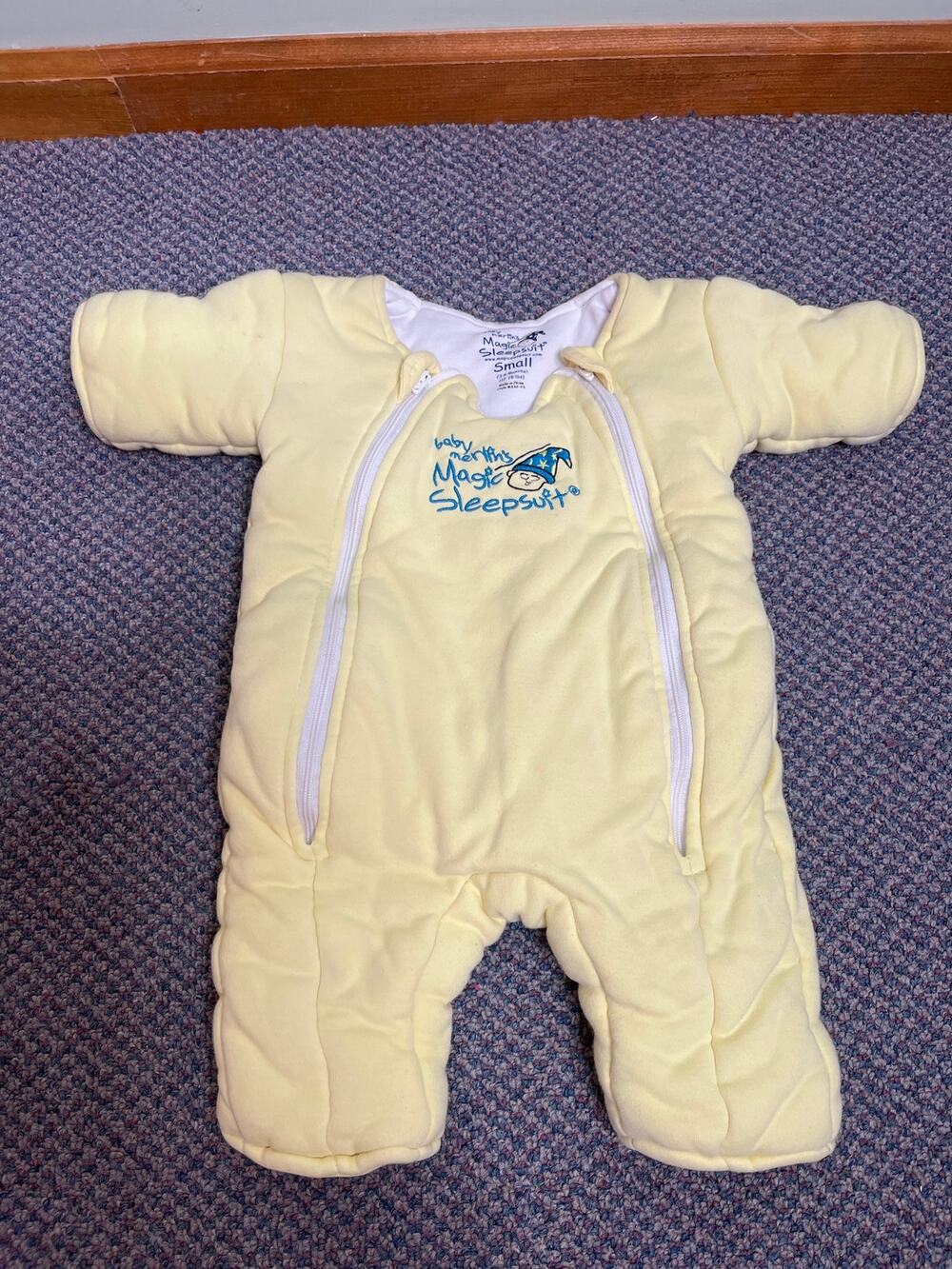 Baby Merlin's Magic Sleepsuit Yellow Small 3-6 months
